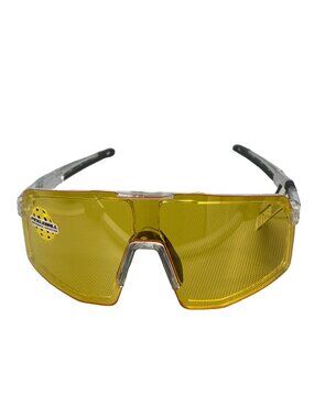 Kreedom Phoenix Gaming Sports Sunglasses Clear Frame Yellow Lens Pickleball NEW